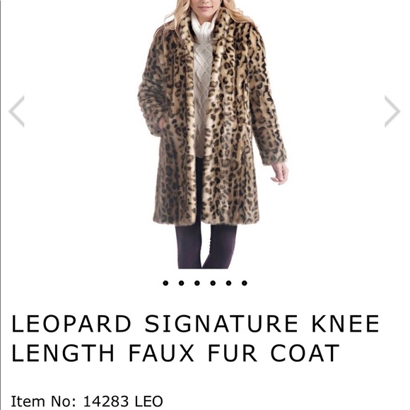 Beautiful faux fur coat.  Tickets are removed but jacket has never been worn. - Picture 4 of 4